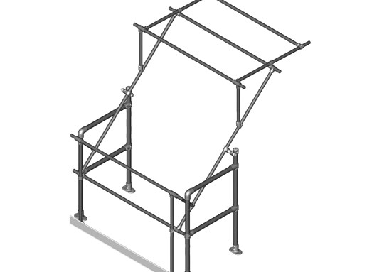 3W. Pallet Gate Narrow Frame Model
