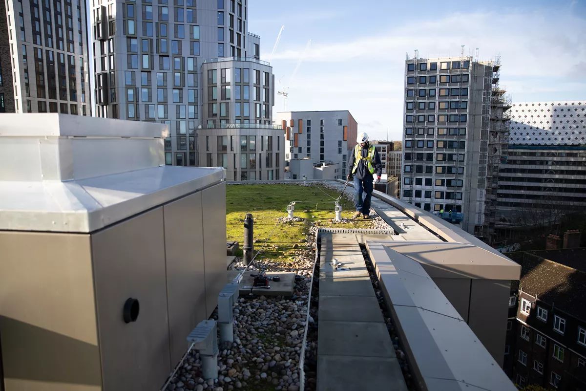 línea de vida horizontal